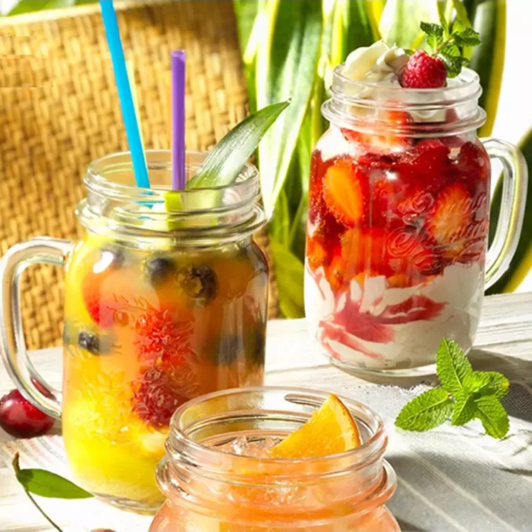 Стеклянная кружка мэйсона