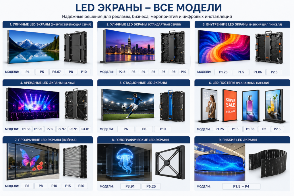 LED экраны для рекламы и бизнеса