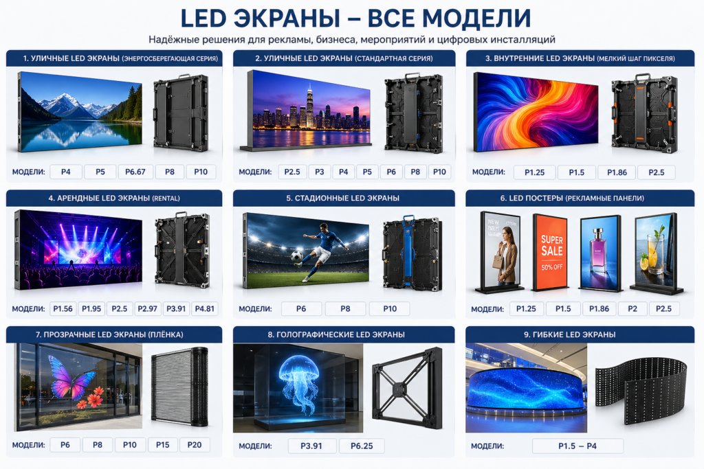 LED экраны для рекламы и бизнеса